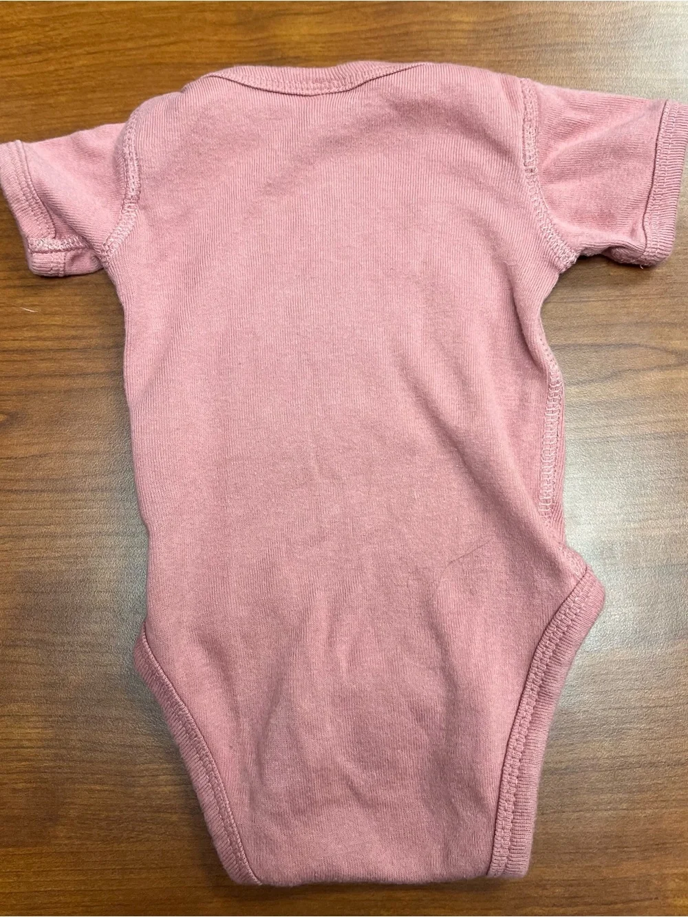 Lil Sis Rabbit Skins Short-Sleeve Baby Bodysuit in Rose Pink newborn